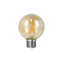 Ampoules|Ampoule globe 6 cm ambrée LED filament lumière chaude (E27)