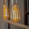 Ampoules|Ampoule goutte ambrée LED filament lumière chaude (E27)