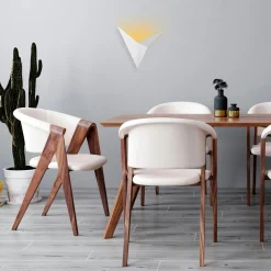 SFAX Appliques|Applique murale design blanche, origami triangulaire