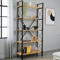 VIESTE Appliques|Applique murale LED design, 2 tiges noires 86 cm