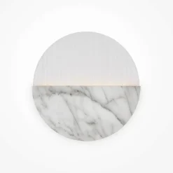 LAUREL Appliques|Applique murale moderne – disque marbre strié ⌀30 cm