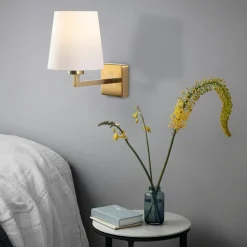 ZURICH Appliques|Applique murale moderne, abat-jour blanc