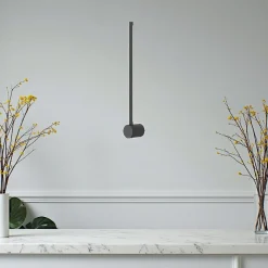 SALEM Appliques|Applique murale noire – barre verticale minimaliste