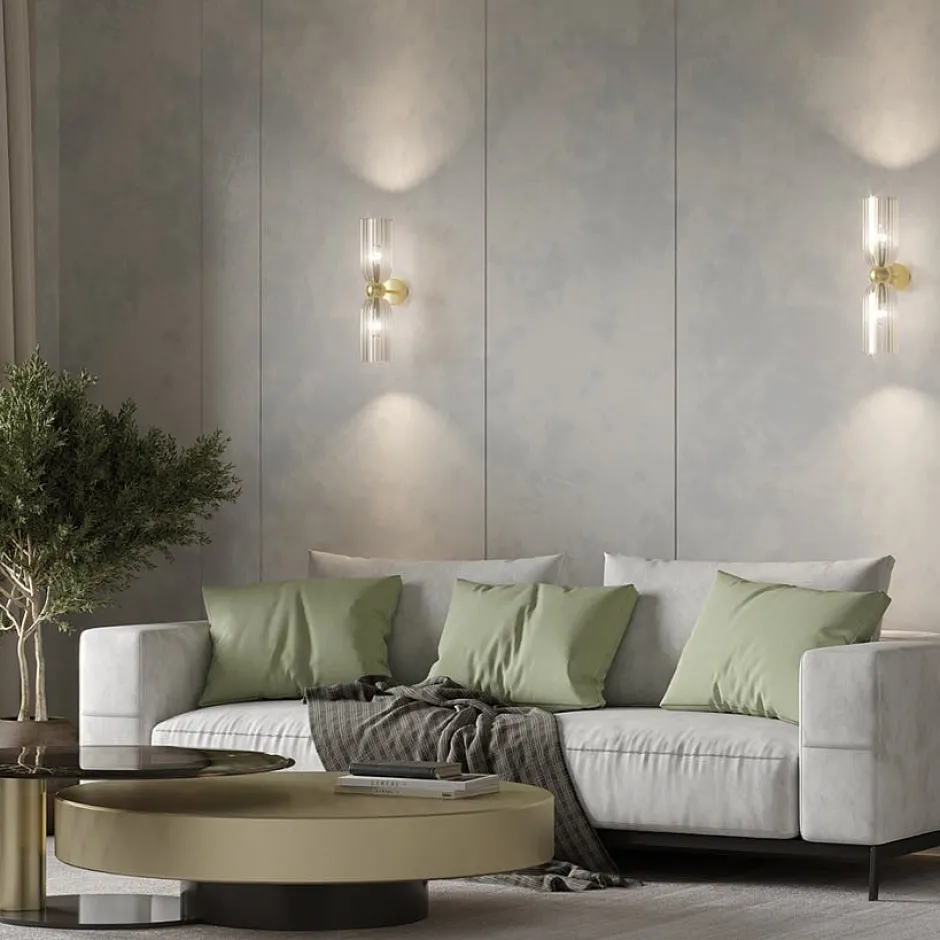 YUMA Appliques|Applique rétro en verre - forme soleil stylisé