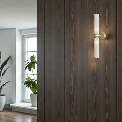 SOLANA Appliques|Applique rétro en verre ambré, forme sablier fin