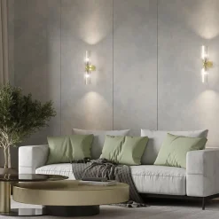 SOLANA Appliques|Applique rétro en verre dépoli, forme sablier