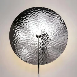 CALERA Appliques|Applique verre moderne – disque doré effet vague 