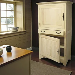 Tradition Armoires Vintage|Armoires En Bois|Armoire Hévéa 2 portes, 1 tiroir 105x50x185cm