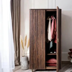QUEENSTOWN Armoires En Bois|Armoire penderie bois recyclé brun