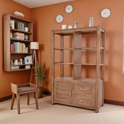 Attan Buffets Contemporains|Buffets Contemporains|Bahut bas moderne hévéa 100x90cm