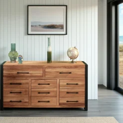 FERSCOTT 2 Buffets Contemporains|Buffets Contemporains|Bahut en chêne huilé 2 portes