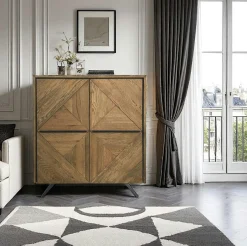 ADÉLAÏDE Univers Déco·Vintage|Banc de table bois recyclé piètement noir 140 cm