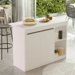 MARFA Meubles De Salle À Manger·Meubles Bar|Bar séparation cuisine ouverte effet bois, 2 portes