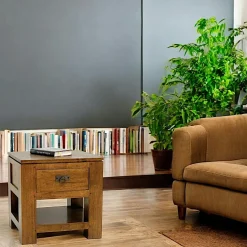 Bisho Bibliothèques En Bois|Bibliothèques En Bois|Bibliothèque coloniale Teck Miel 6 tiroirs