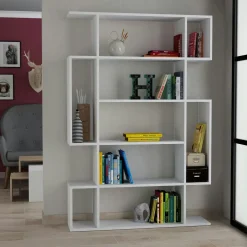 MARFA Bibliothèques En Bois|Bibliothèques En Bois|Bibliothèque noir et gris design labyrinthe