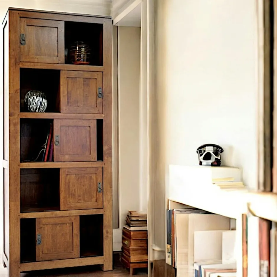 Helena Bibliothèques En Bois|Bibliothèques En Bois|Bibliothèque originale hévéa 80x195cm