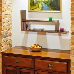 Tessa Bouts De Canapé En Bois|Bout de canapé / Chevet Hévéa double plateaux 50x50x55cm