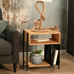 TORONTO Bouts De Canapé En Bois|Bout de canapé bois de noyer verre