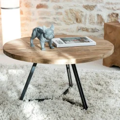 Atelier Bouts De Canapé En Métal|Bouts De Canapé En Bois|Bout de canapé en bois et verre