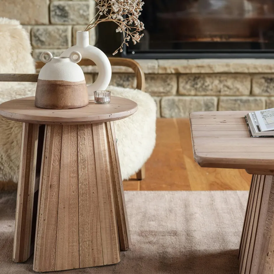 NELSON Bouts De Canapé En Bois|Bout de canapé en bois recyclé FSC