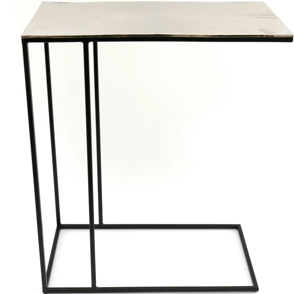 Bouts De Canapé En Métal|Bout de canapé rectangulaire en métal