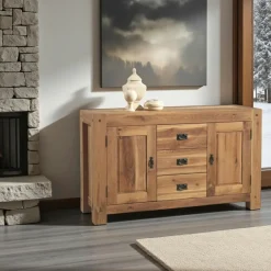 Fjord Buffets En Chêne|Buffets En Chêne|Buffet 3 portes chêne massif 150cm