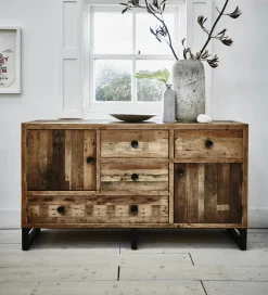 BRISBANE Univers Déco·Maison De Campagne|Univers Déco·Loft Industriel|Buffet bas bois recyclé