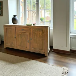 Helena Buffets Contemporains|Buffets Contemporains|Buffet bois exotique hévéa 160cm