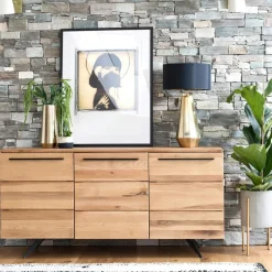 VOLGA Buffets Contemporains|Buffets Contemporains|Buffet chêne massif 3 portes