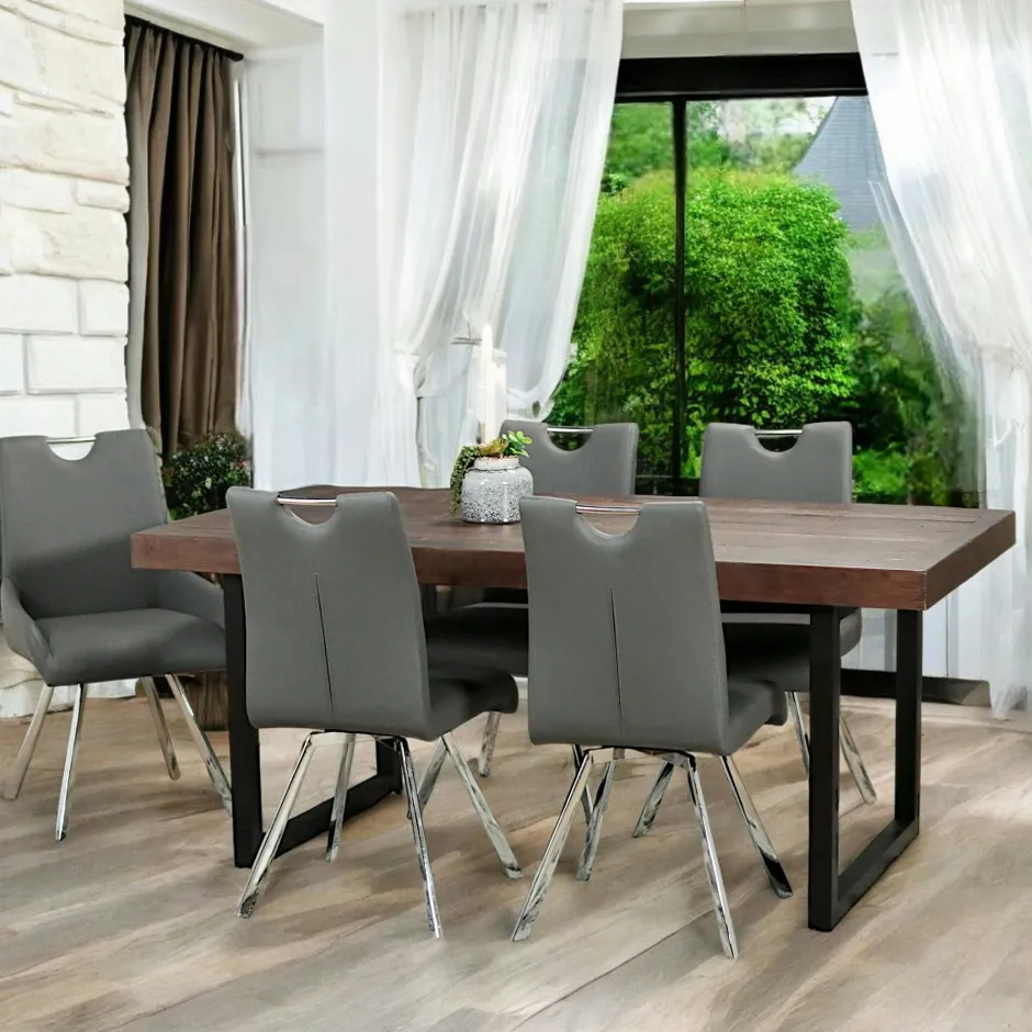 SAMOA Buffets Contemporains|Buffets Contemporains|Buffet en bois brun recyclé 3 portes