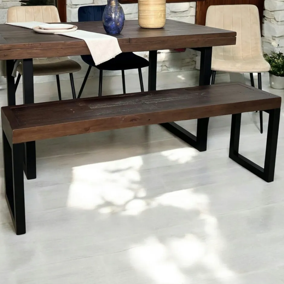 SAMOA Buffets Contemporains|Buffets Contemporains|Buffet en bois brun recyclé 3 portes