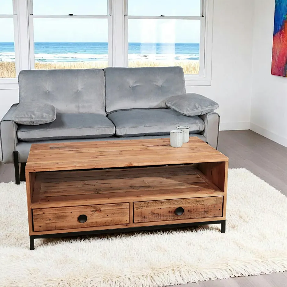 CANBERRA Buffets Industriels|Buffets Industriels|Buffet en bois recyclé 150 cm