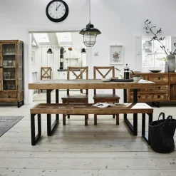 BRISBANE Univers Déco·Loft Industriel|Buffets Contemporains|Buffet en bois recyclé 3 portes