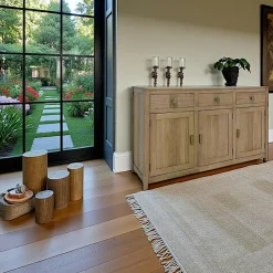 Gala Buffets Contemporains|Buffets Contemporains|Buffet Enfilade Hévéa 3 portes, 3 tiroirs 146,5x45x90cm