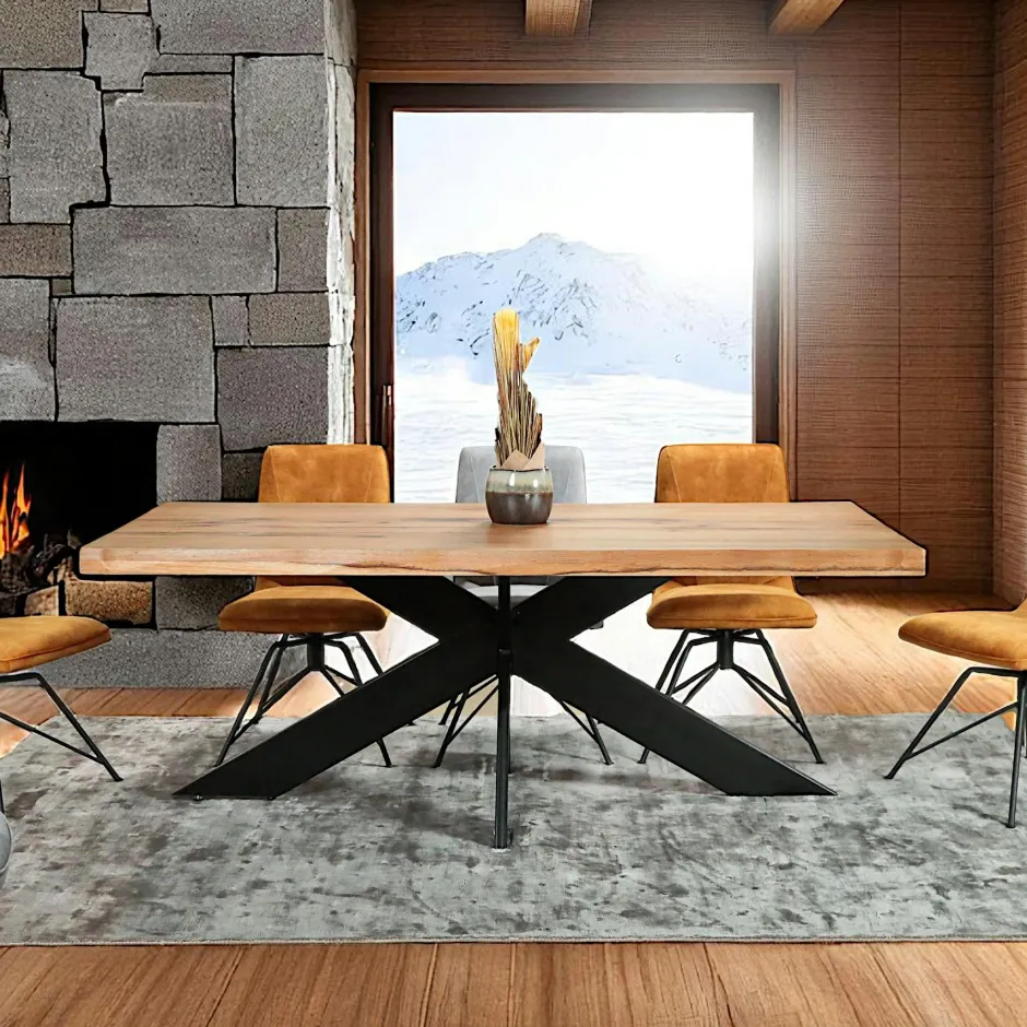 PALERME Vaisseliers Contemporains|Vaisseliers Contemporains|Buffet haut en chêne massif huilé éclairage led