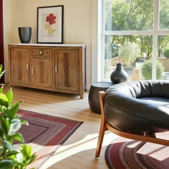 Gala Buffets Contemporains|Buffets Contemporains|Buffet Hévéa 3 portes, 1 tiroir, 140x45x85cm