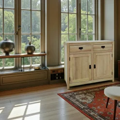 Gala Buffets Contemporains|Buffets Contemporains|Buffet Hévéa 2 portes, 2 tiroirs, 100x45x90cm