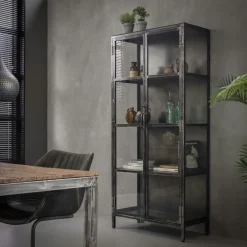 ROADIES Univers Déco·Loft Industriel|Buffets Industriels|Buffet industriel métal verre