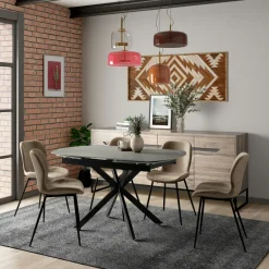 MASSA Univers Déco·Scandinave Hygge|Buffets Contemporains|Buffet moderne en marbre et bois