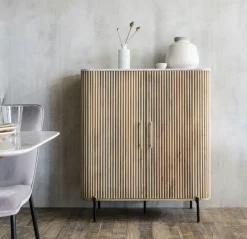 MASSA Univers Déco·Scandinave Hygge|Buffets Contemporains|Buffet moderne haut en marbre et bois