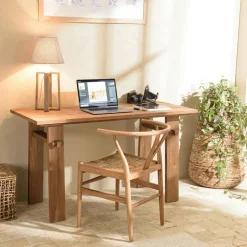 Swing Bureaux En Bois|Bureau / Console en bois de teck recyclé 140 x 60