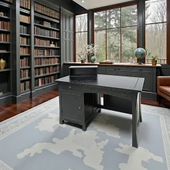 Maori Bureaux En Bois|Bureau multimédia Hévéa 1 porte, 1 tiroir, 1 tablette coulissante, 1 niche supérieure 125x65x75cm