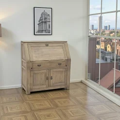 Helena Bureaux En Bois|Bureau refermable Hévéa 3 portes, 1 tiroir 106x46x113cm