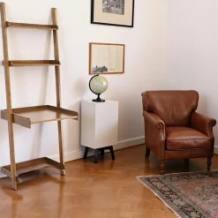 Tradition Bureaux En Bois|Bureau étagère bois massif hévéa 70xH190cm