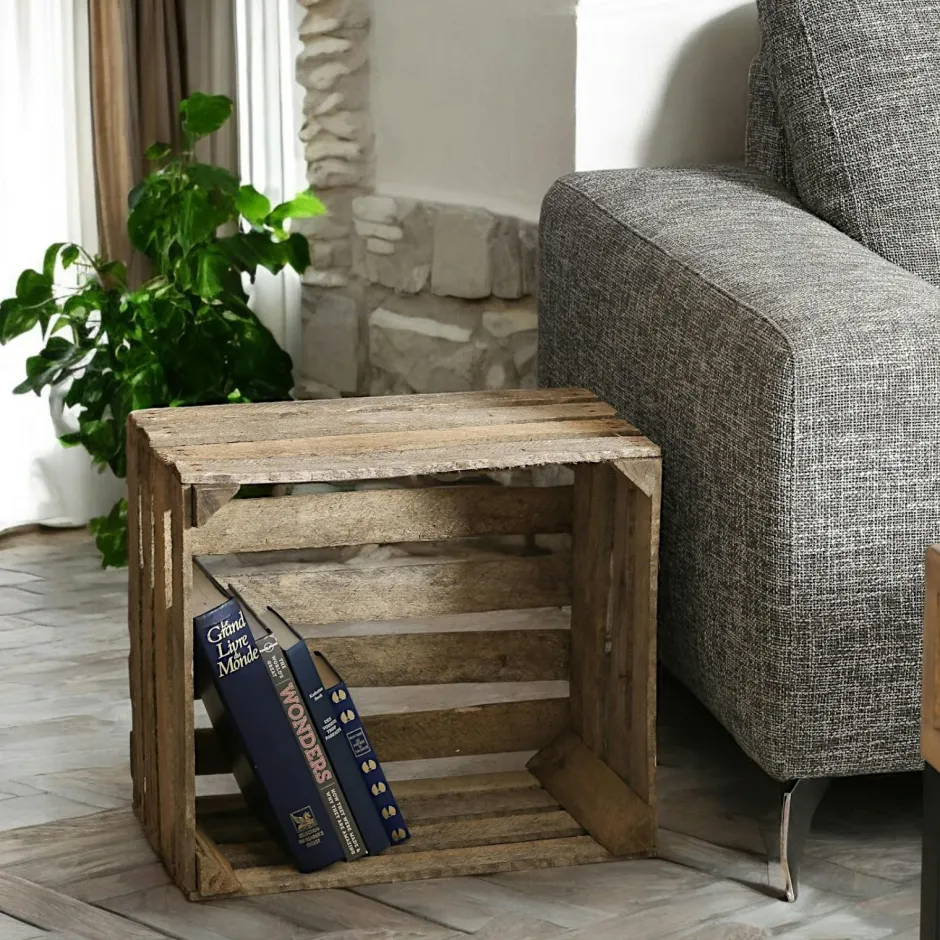 Univers Déco·Maison De Campagne|Décorations De Noël·Toute La Déco De Noël|Caisse à pommes en bois