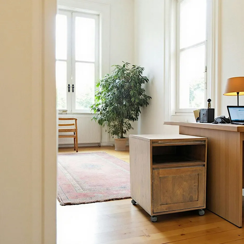 Olga Caissons De Bureau|Caisson de bureau à roulettes hévéa 1 porte 60cm