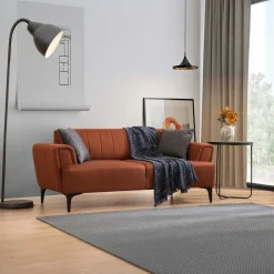 LUCCA Canapés En Tissu|Canapés 3 Places|Canapé 3 places beige - lit d’appoint, style moderne