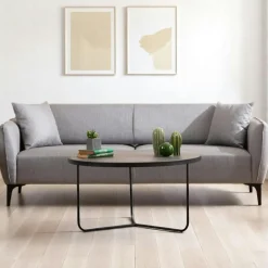 VILNIUS Canapés En Tissu|Canapés 2 Places|Canapé 2 places gris clair - couture déco