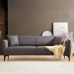 VILNIUS Canapés En Tissu|Canapés 2 Places|Canapé 2 places gris clair - couture déco