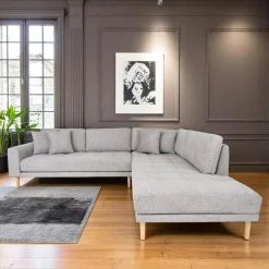 AMSTERDAM Canapés 3 Places|Canapés D'Angle|Canapé d'angle beige sable - côté droit, 290 cm